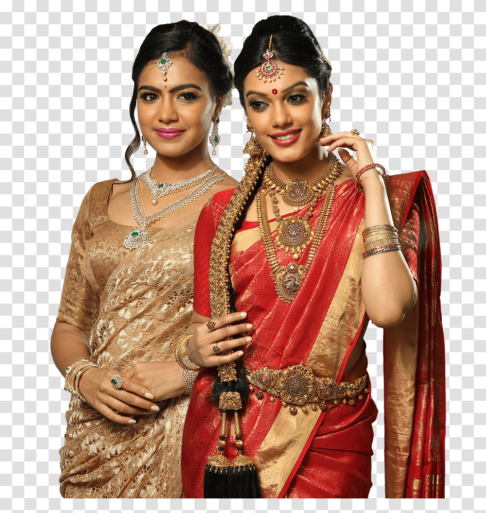Slide Thumbnail Bride, Person, Sari, Silk Transparent Png