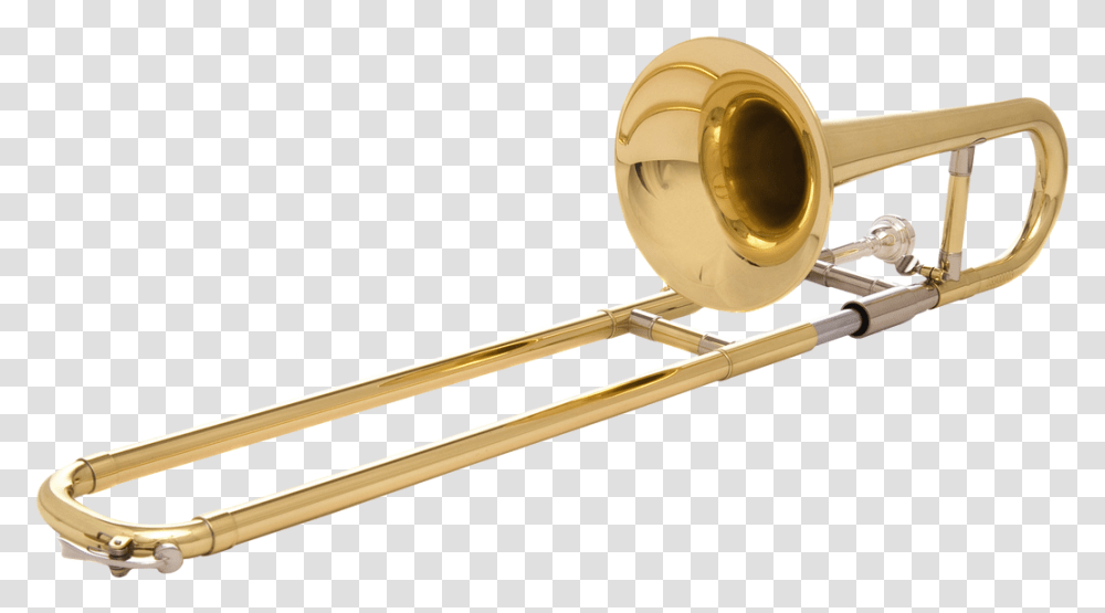 Slide Trumpet Lacquer Cutout Mini Trombone, Brass Section, Musical Instrument Transparent Png