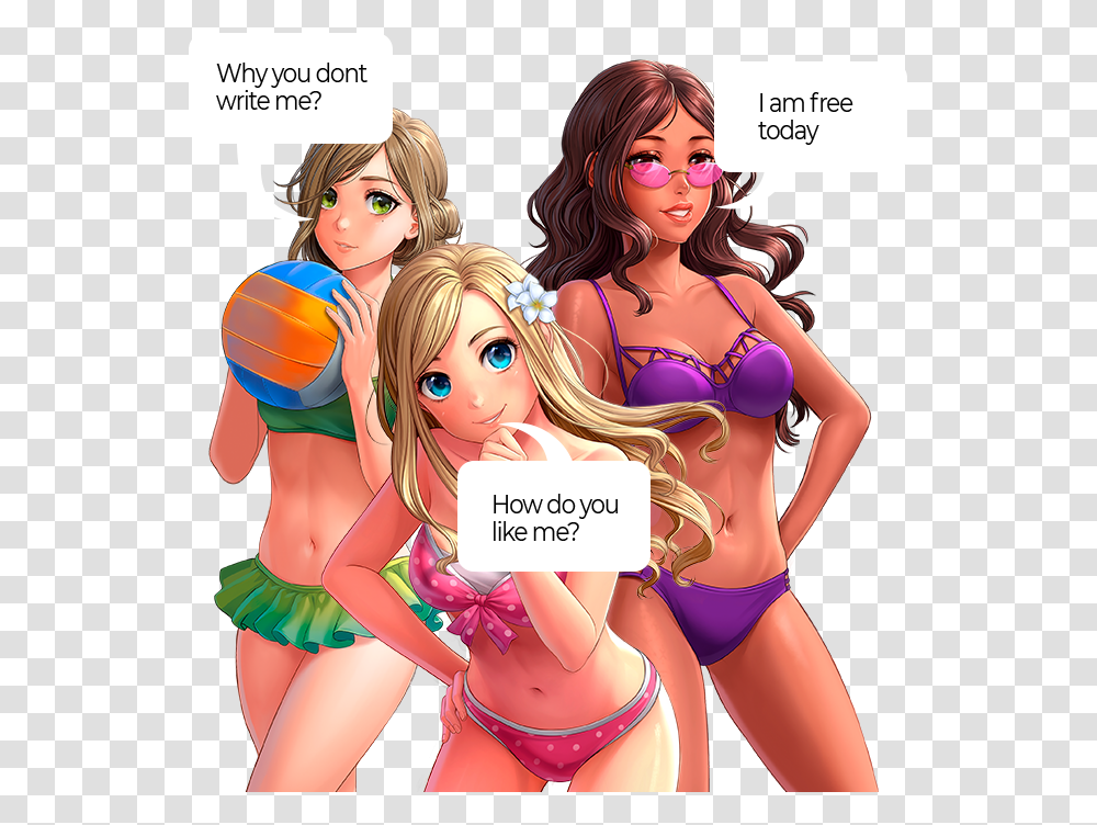 Slider Girls Passion Puzzle Naked Girls, Comics, Book, Person, Human Transparent Png