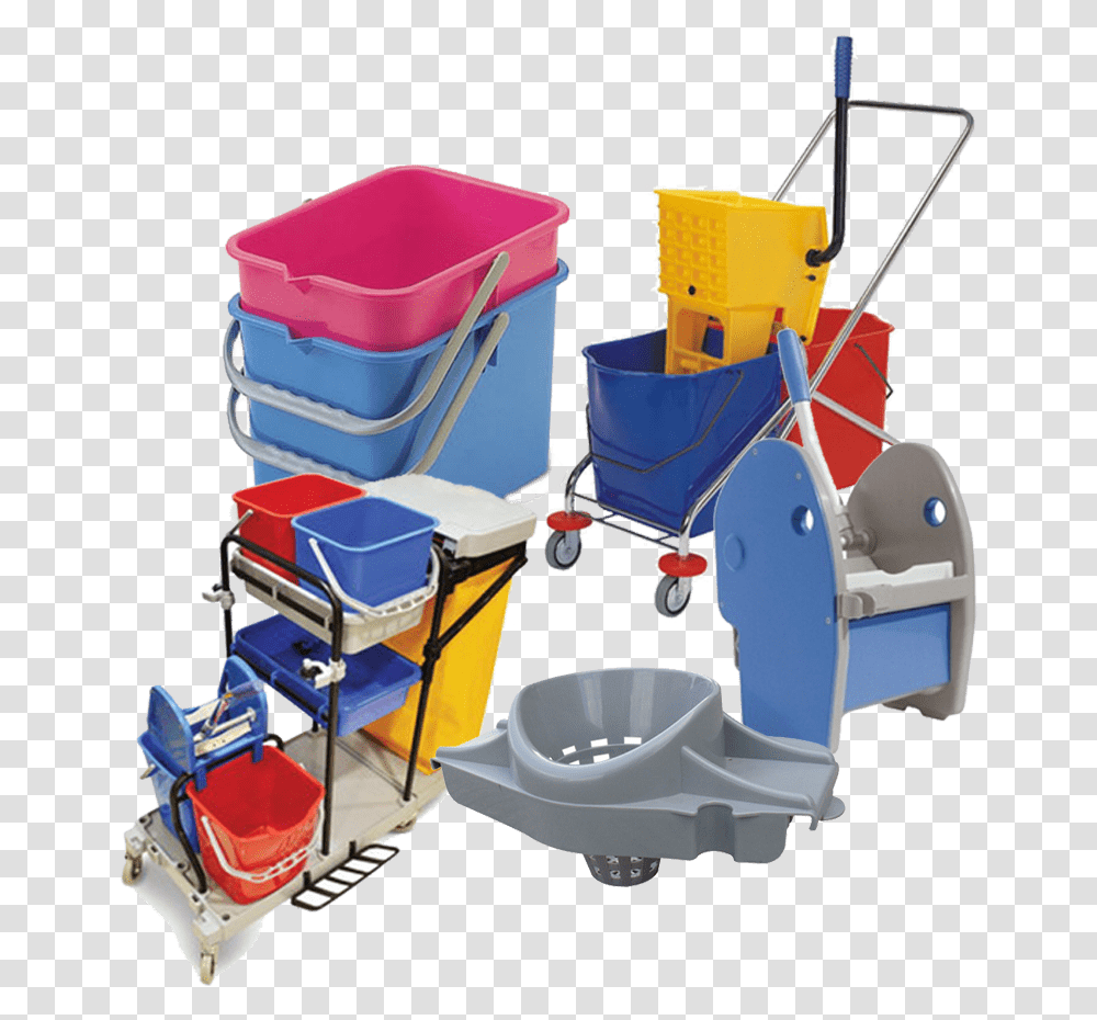 Slider Mops Buckets Plastic, Carriage, Vehicle, Transportation, Bulldozer Transparent Png