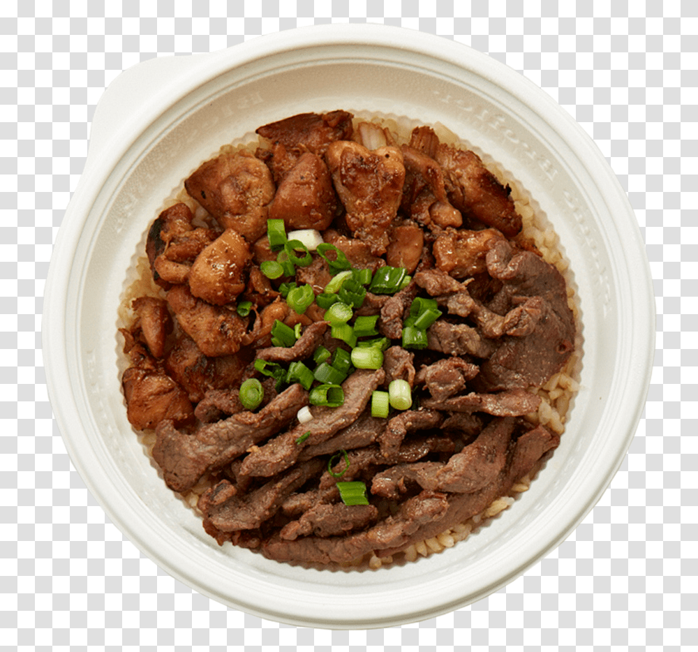 Sliding Bowl Image Flame Broiler Half And Half Bowl, Dish, Meal, Food, Platter Transparent Png