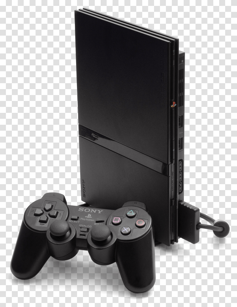 Slim Console Sony Ps2 System Slim, Electronics, Joystick, Entertainment Center, Video Gaming Transparent Png