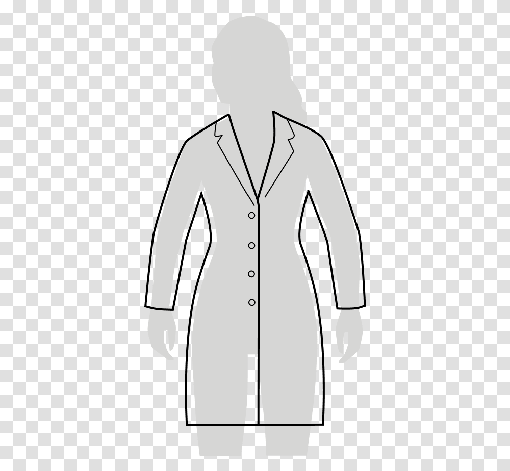 Slim Fit Lab Coat Fit Formal Wear, Shirt, Suit, Overcoat Transparent Png