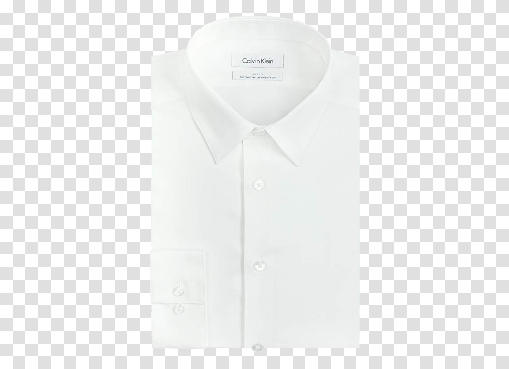 Slim Fit White Shirt By Calvin Klein Polo Shirt, Apparel, Home Decor, Linen Transparent Png