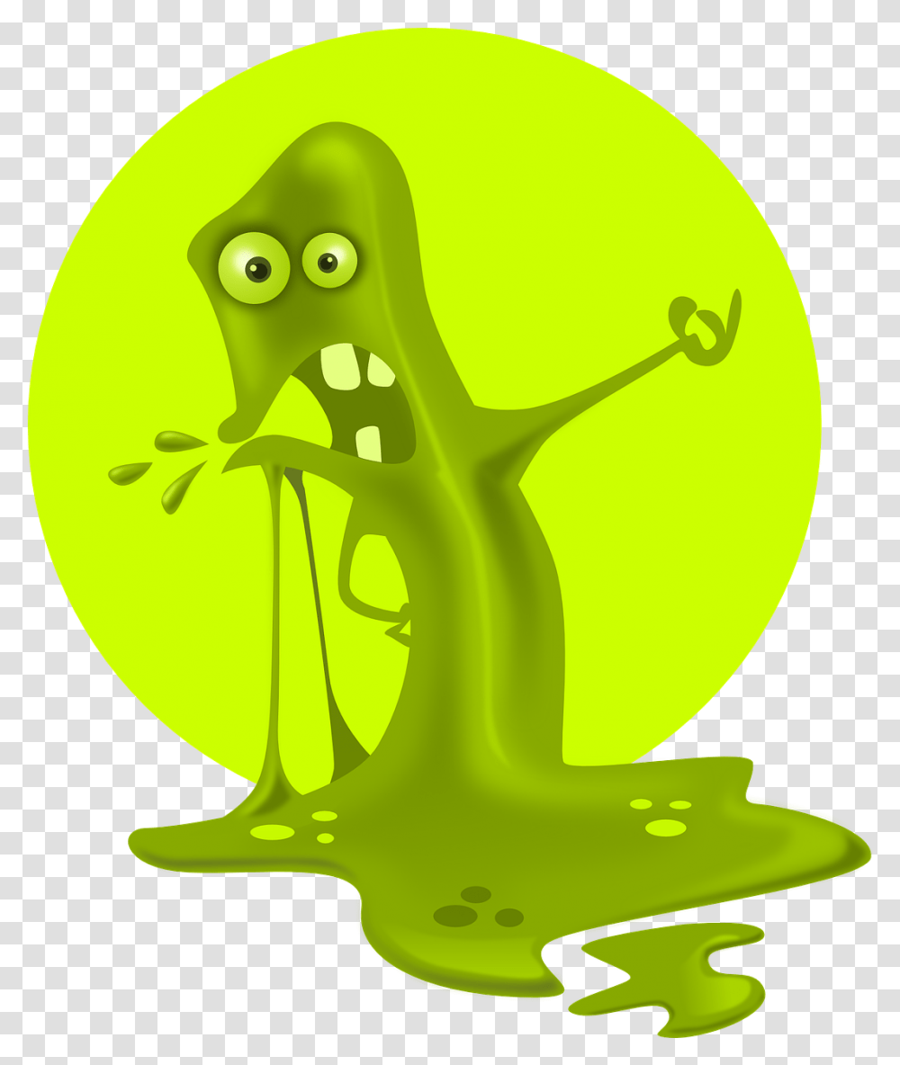 Slime Monster Blob Slime Mold Animated, Plant, Green, Food, Vegetable Transparent Png