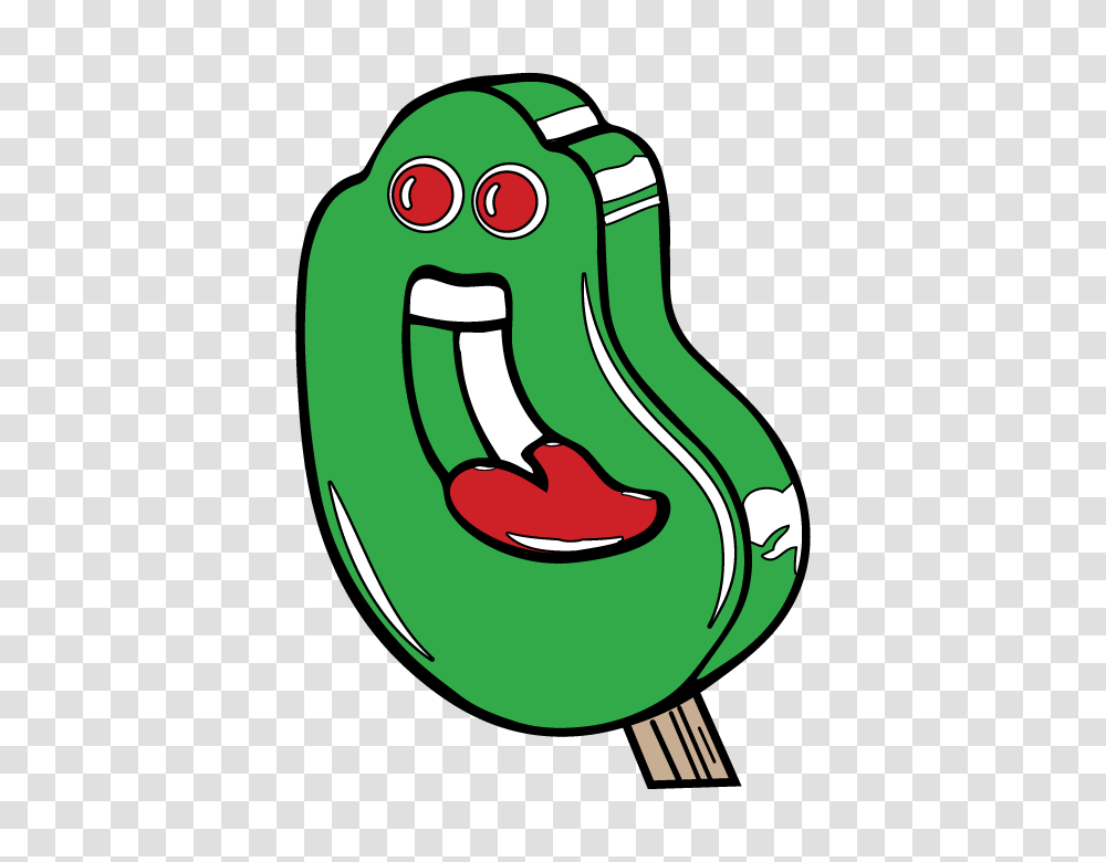 Slimer Ice Cream Pop Enamel Pin, Food, Green, Plant Transparent Png