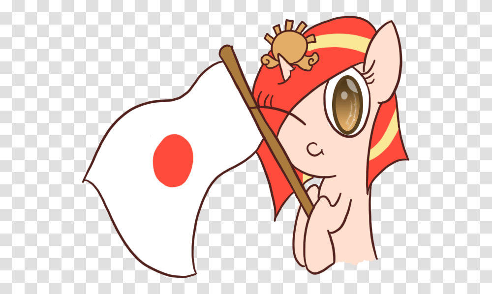 Slimstyle Flag Japanese Flag Nation Ponies Oc Cartoon, Sunglasses, Label, Sport Transparent Png