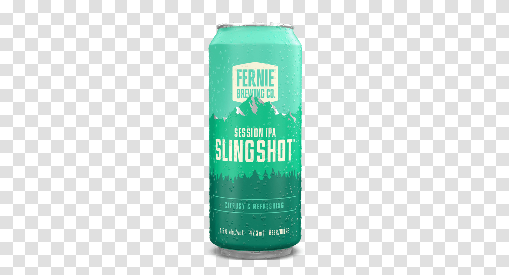 Slingshot Session Ipa Fernie Brewing Company, Tin, Can, Alcohol, Beverage Transparent Png