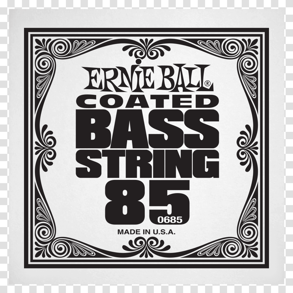 Slinky Coated Nickel Wound Electric Bass String Ernie Ball, Poster, Advertisement, Label Transparent Png