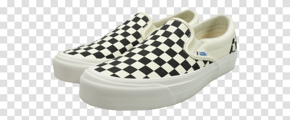 Slip On Black And White Checkered Vans, Apparel, Shoe, Footwear Transparent Png