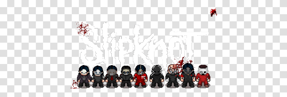 Slipknot By Thekorndog Fictional Character, Person, Text, People, Crowd Transparent Png