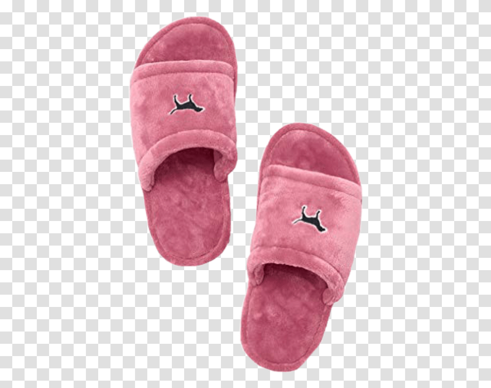 Slippers Pinkslippers Pinkshoes Pink Freetoedit Victoria Secret Pink Cozy Slippers, Plush, Toy, Apparel Transparent Png