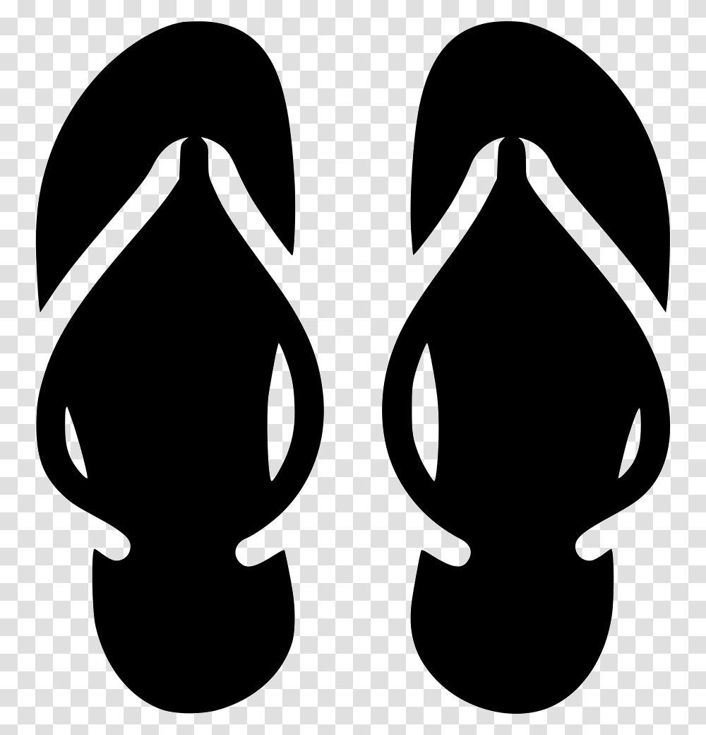 Slippers Svg Icon Free Download Slippers Black And White, Stencil, Label Transparent Png