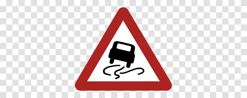 Slippery Transport, Road Sign, Triangle Transparent Png