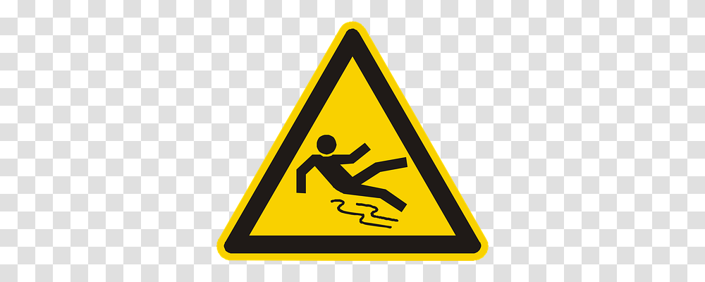 Slippery Floor Symbol, Road Sign Transparent Png