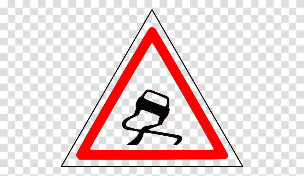 Slippery Roads Clipart Collection, Road Sign, Triangle, Stopsign Transparent Png
