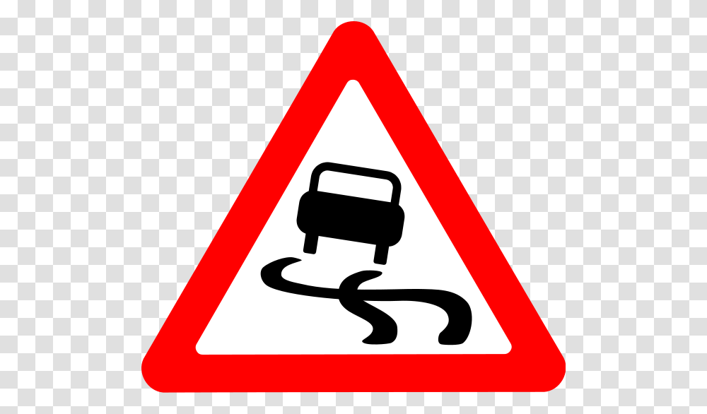 Slippery When Wet Clipart For Web, Road Sign, Stopsign Transparent Png