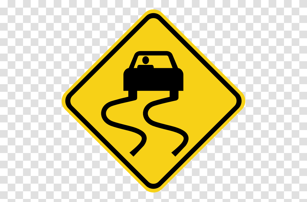 Slippery When Wet Clipart, Road Sign, Stopsign Transparent Png