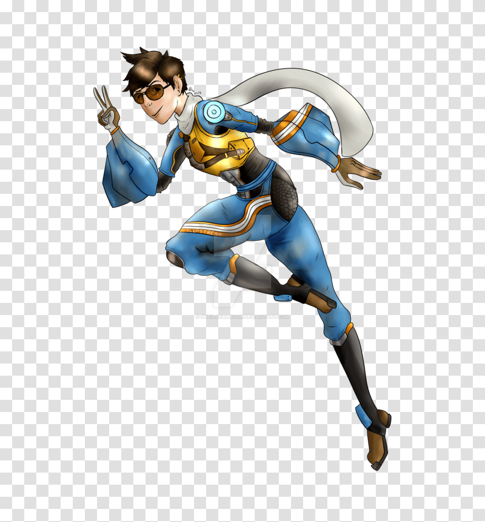 Slipstream Tracer Colored, Person, People, Overwatch, Costume Transparent Png