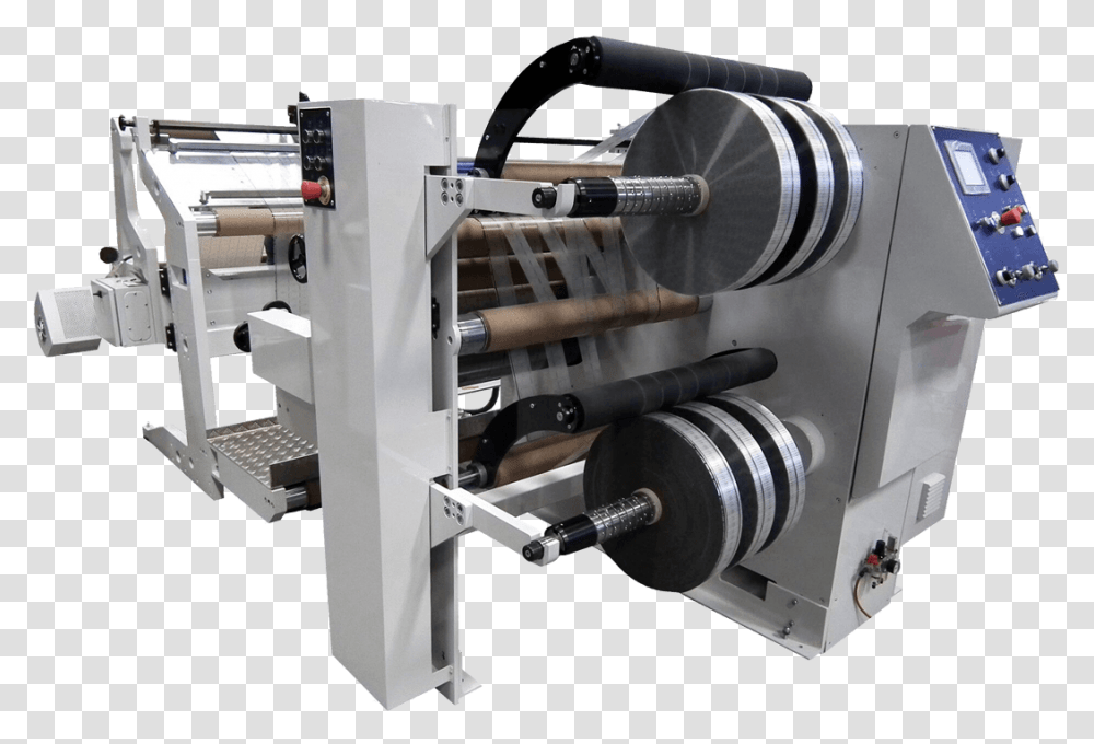 Slitter Rewinder Ashe Solitaire, Machine, Lathe, Rotor, Coil Transparent Png