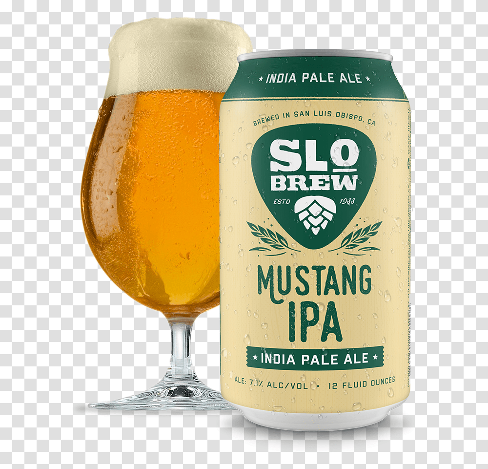 Slo Brew Mustang Ipa, Beer, Alcohol, Beverage, Drink Transparent Png
