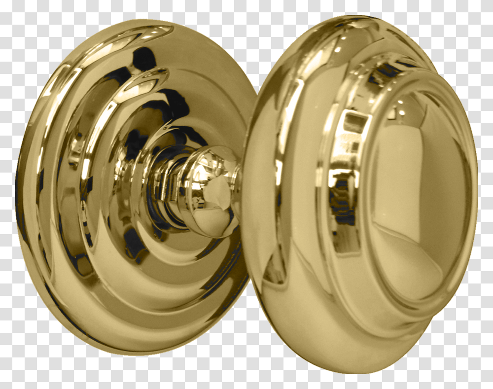 Sloane Center Door Knob Polished Brass Circle, Helmet, Apparel, Hubcap Transparent Png