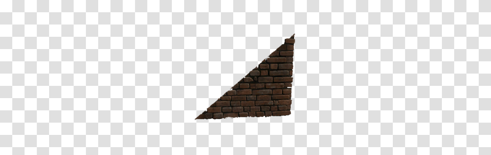 Sloped Brick Wall Left, Architecture, Building, Pyramid, Triangle Transparent Png