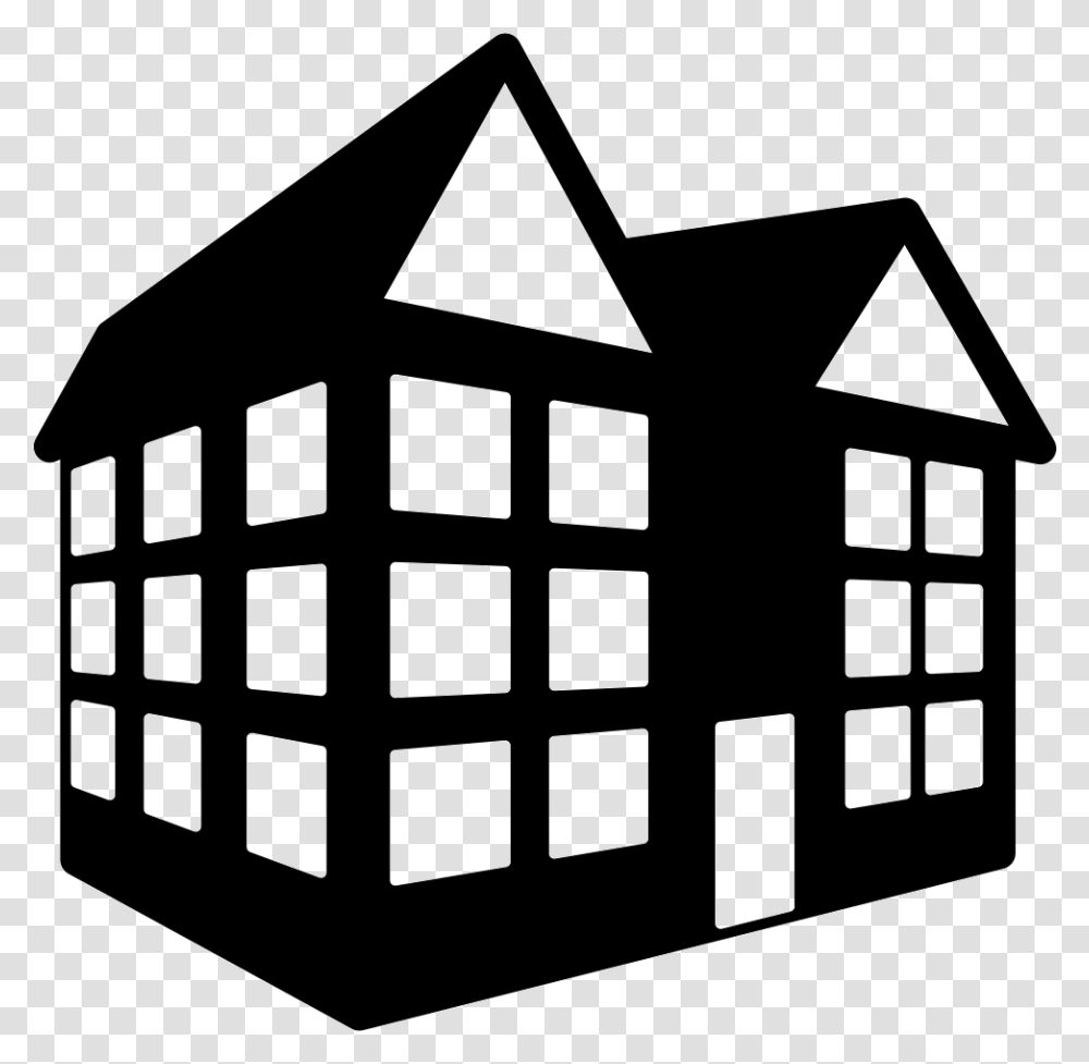Sloping Roof Buildings Office Building Icon, Nature, Outdoors, Housing, Rug Transparent Png