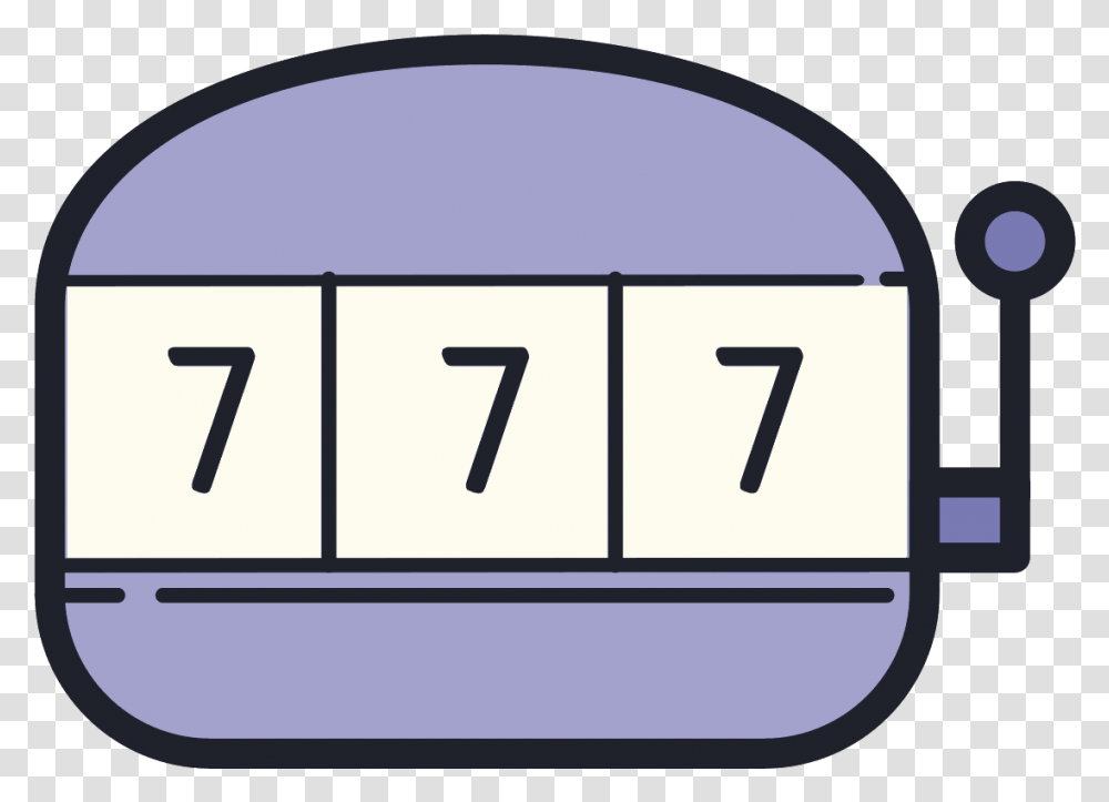 Slot Machine Icon Dot, Number, Symbol, Text, Mailbox Transparent Png