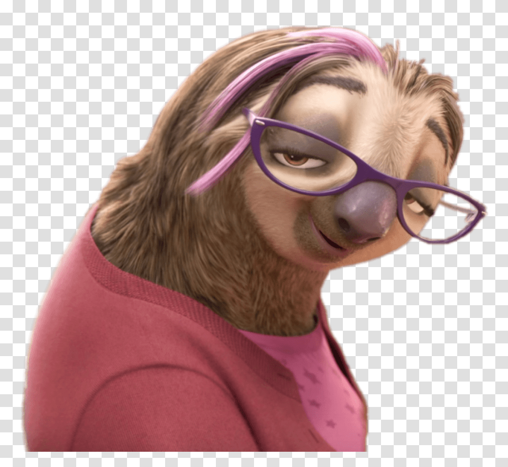 Sloth, Animals, Glasses, Accessories, Person Transparent Png