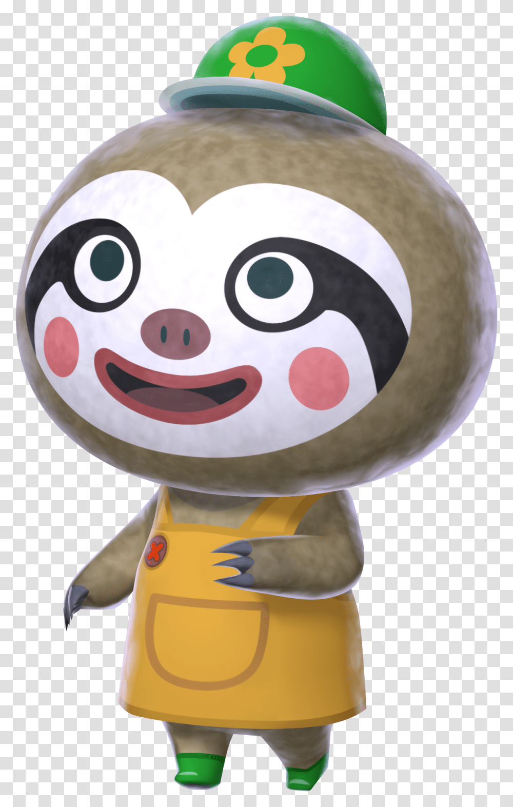 Sloth Character Leaf Animal Crossing, Toy, Mascot, Plant, Figurine Transparent Png