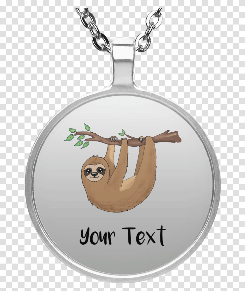 Sloth Charm Necklace Personalized Necklace, Human, Pendant Transparent Png