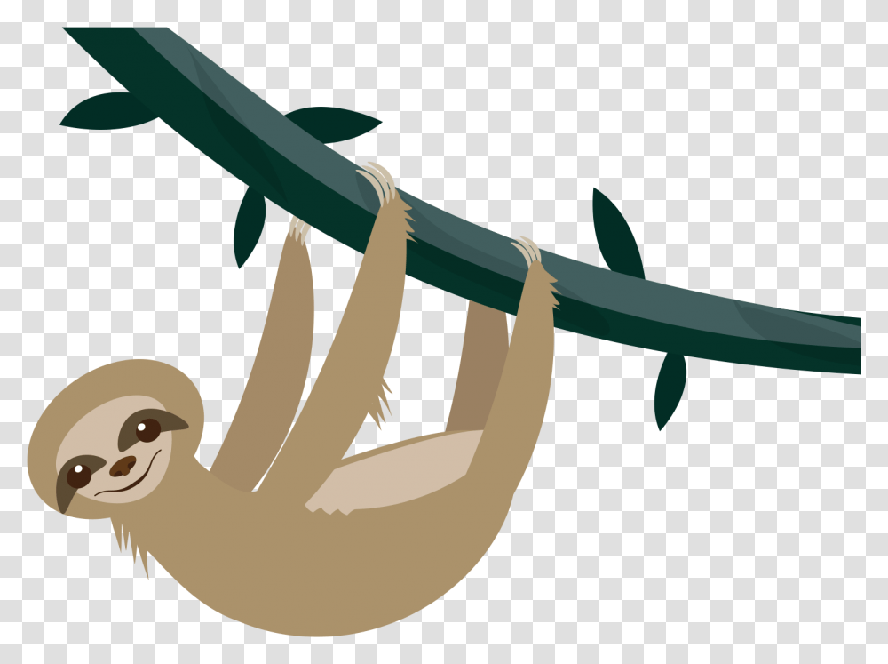 Sloth Clip Arts Sloth Background, Animal, Mammal, Wildlife, Furniture Transparent Png