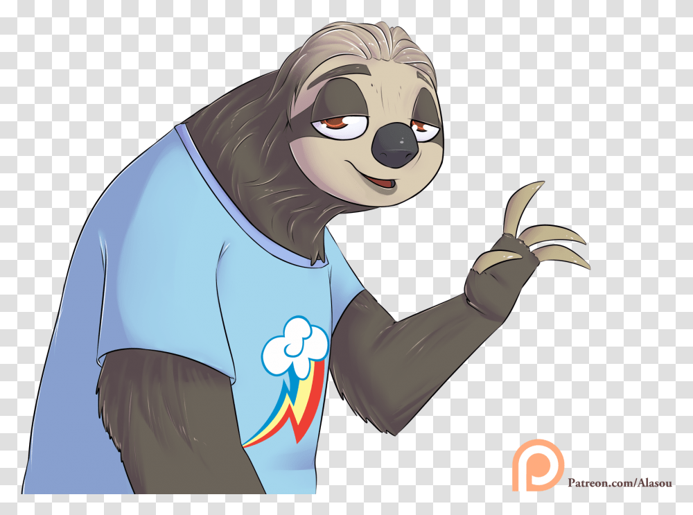 Sloth Clipart Zootopia Cartoon, Apparel, Arm, Helmet Transparent Png