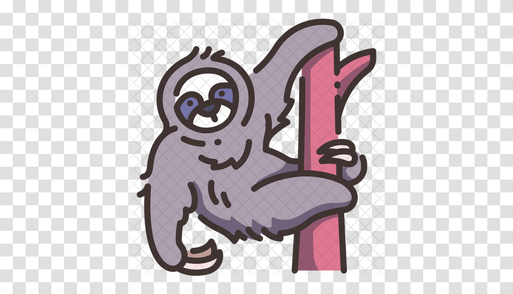 Sloth Icon Clip Art, Mammal, Animal, Wildlife, Outdoors Transparent Png