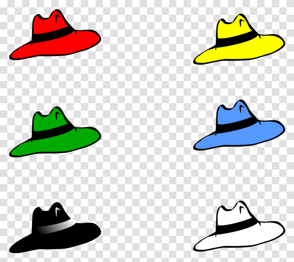 Slothing Men Six Hats Svg Clip Arts Six Thinking Hats, Sombrero, Silhouette, Sun Hat Transparent Png