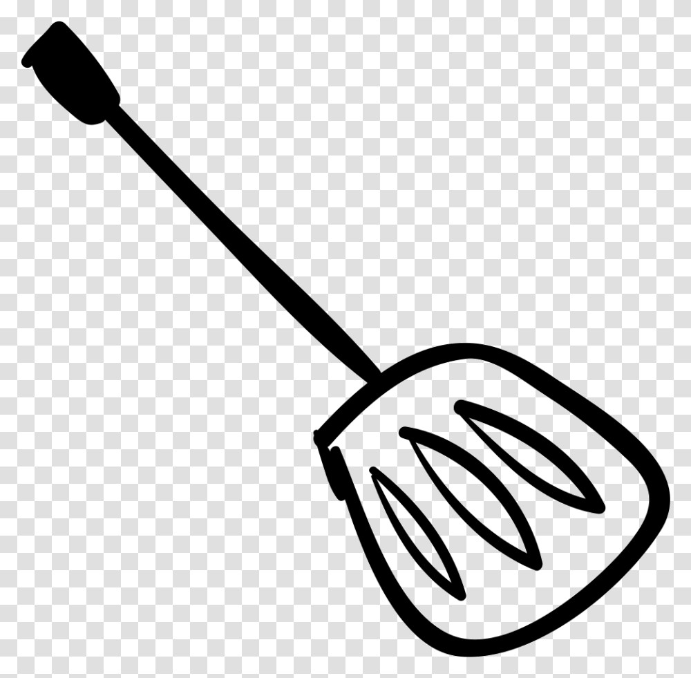 Slotted Turner Hand Drawn Kitchen Utensil Icon Free, Shovel, Tool, Electrical Device Transparent Png
