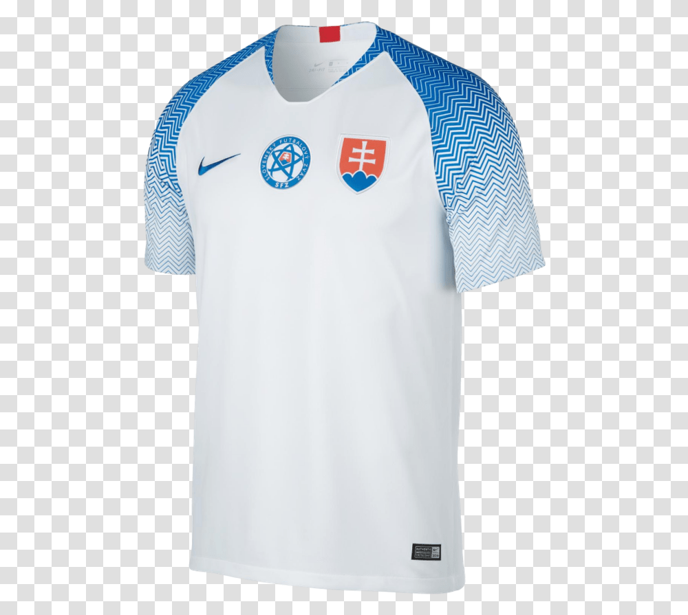 Slovakia 2018 Home Jersey Slovakia Shirt 2018, Apparel, Sleeve, T-Shirt Transparent Png