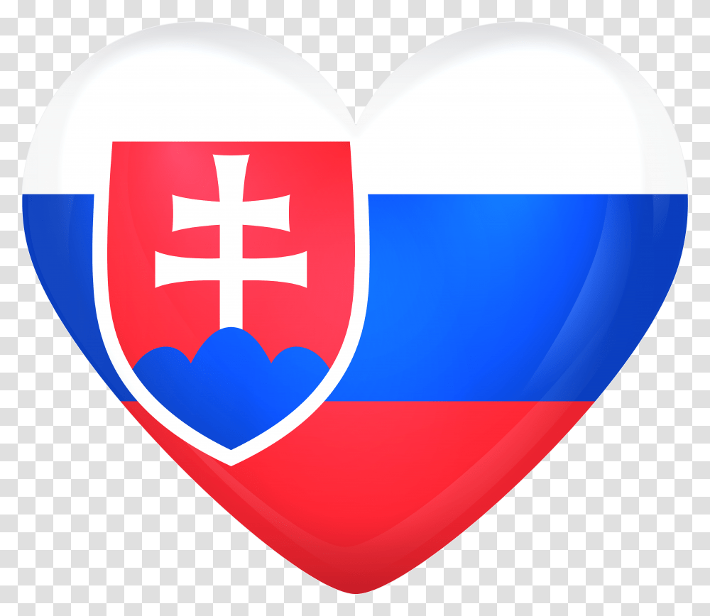 Slovakia Large Heart Gallery Slovakia Flag Heart, Armor, Balloon, Shield, First Aid Transparent Png