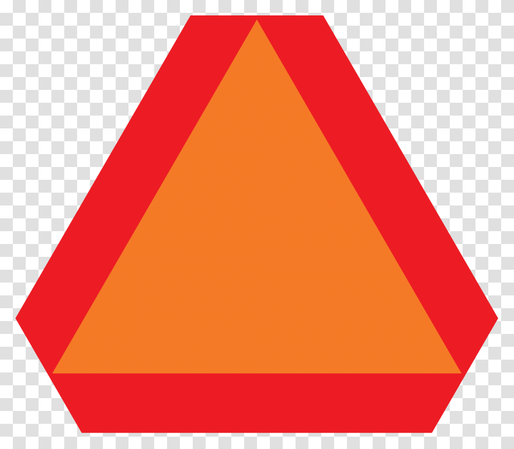 Slow Moving Vehicle, Triangle, Rug, Sign Transparent Png