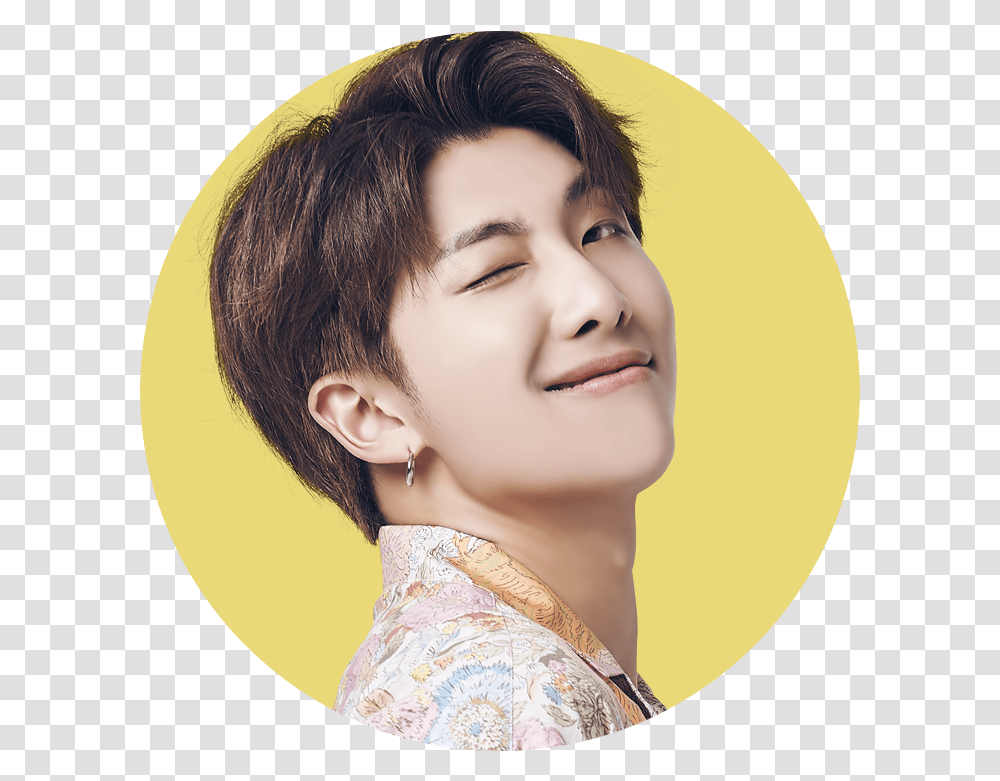 Slow Namjoon Head, Face, Person, Hair, Girl Transparent Png