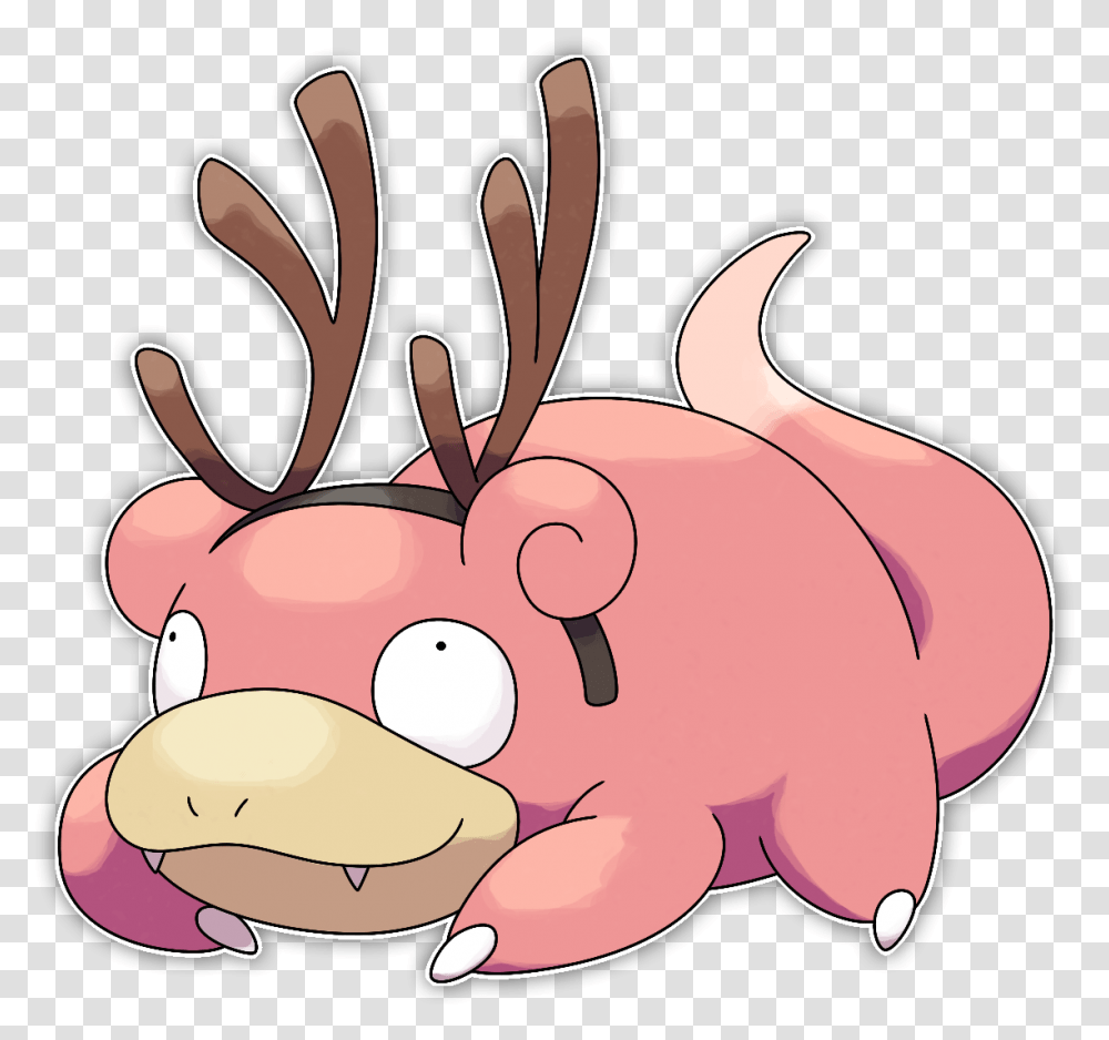 Slowpoke With Santa Hat Image Slowpoke Fakemon, Mammal, Animal, Wildlife Transparent Png