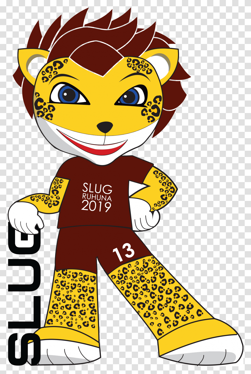 Slug 2019 Masctot Sri Lanka University Games 2019, Label Transparent Png