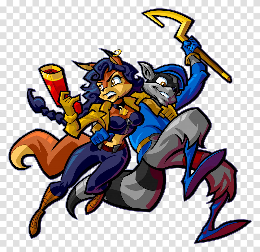 Sly Cooper, Comics, Book, Bulldozer, Transportation Transparent Png