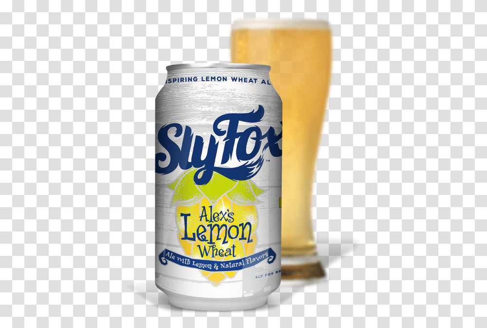 Sly Fox Alex's Lemon Wheat, Beer, Alcohol, Beverage, Drink Transparent Png