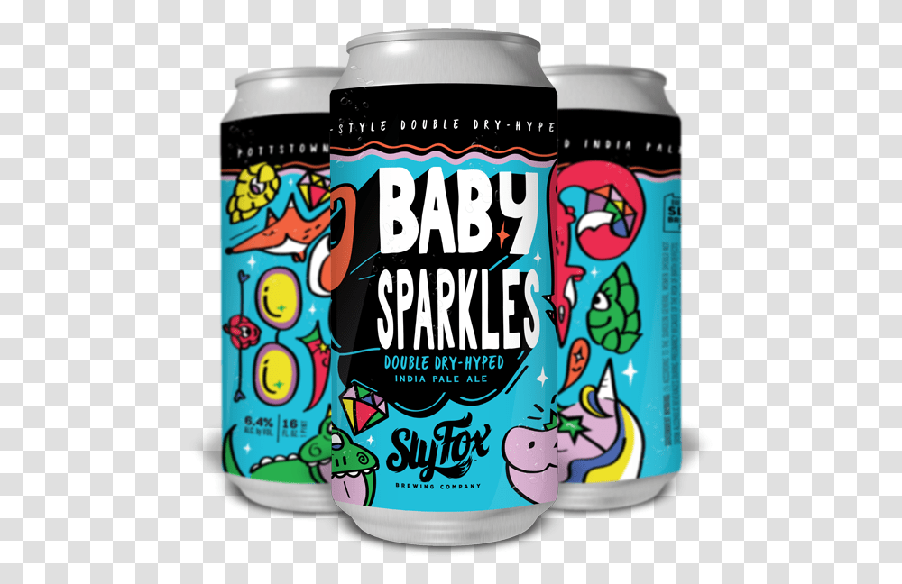 Sly Fox Baby Sparkles Double Dry Hyped Pottstown Style Caffeinated Drink, Beer, Alcohol, Beverage, Lager Transparent Png