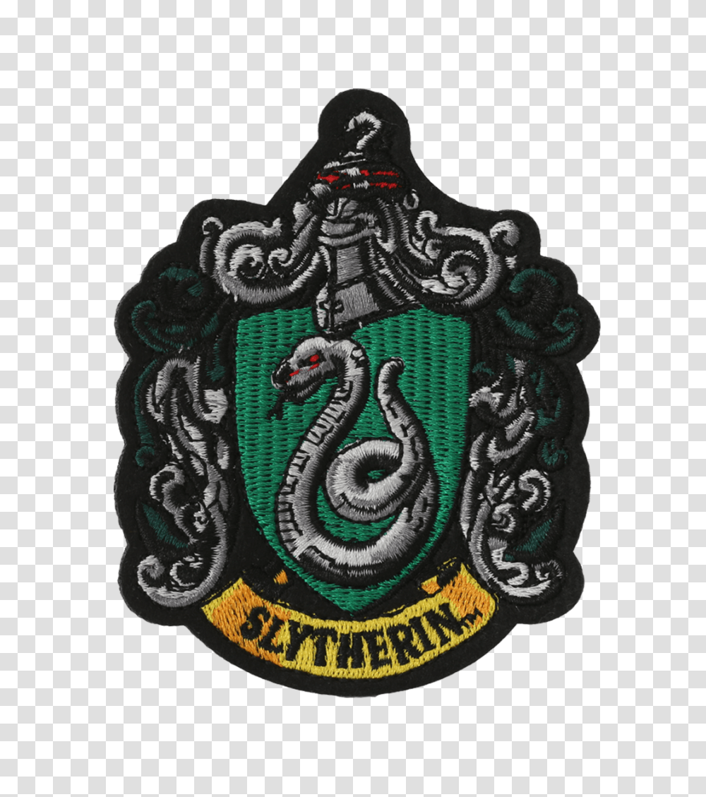 Slytherin Crest Embroidered Patch In Harry Potter, Logo, Rug, Emblem Transparent Png
