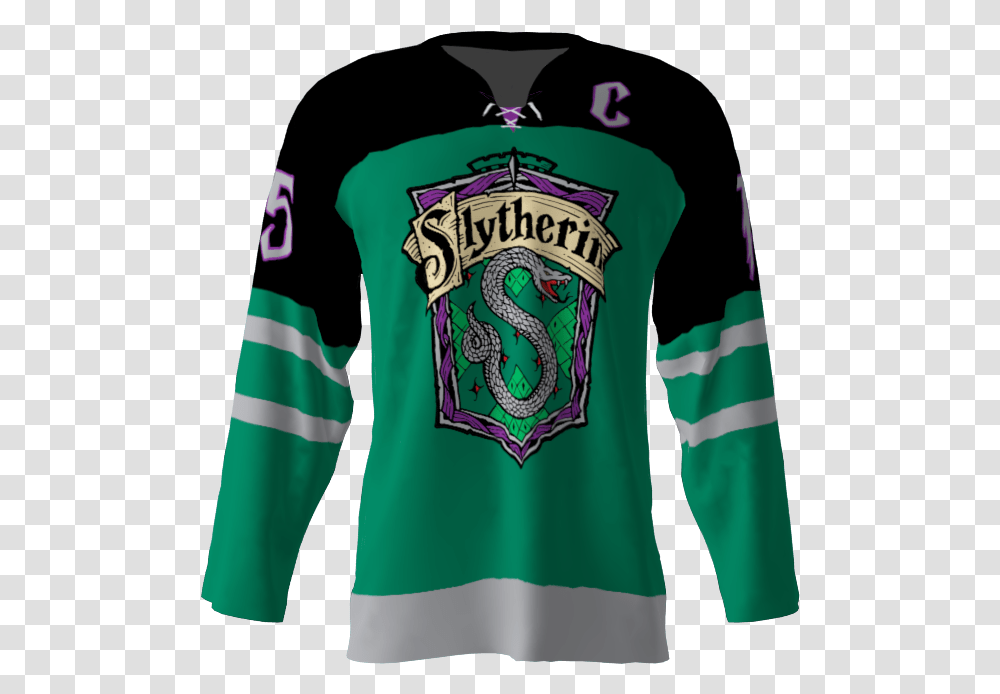 Slytherin Hockey Jersey, Apparel, Shirt, Sleeve Transparent Png