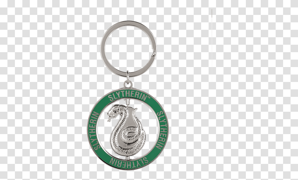 Slytherin House Icon Spinning Keyring Solid, Pendant, Locket, Jewelry, Accessories Transparent Png