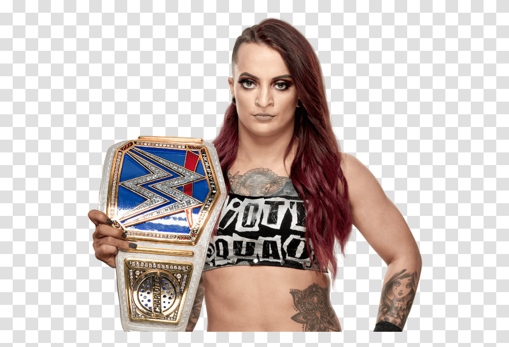 Smackdown Ruby Riott Raw Women's Champion, Skin, Person, Human, Tattoo Transparent Png